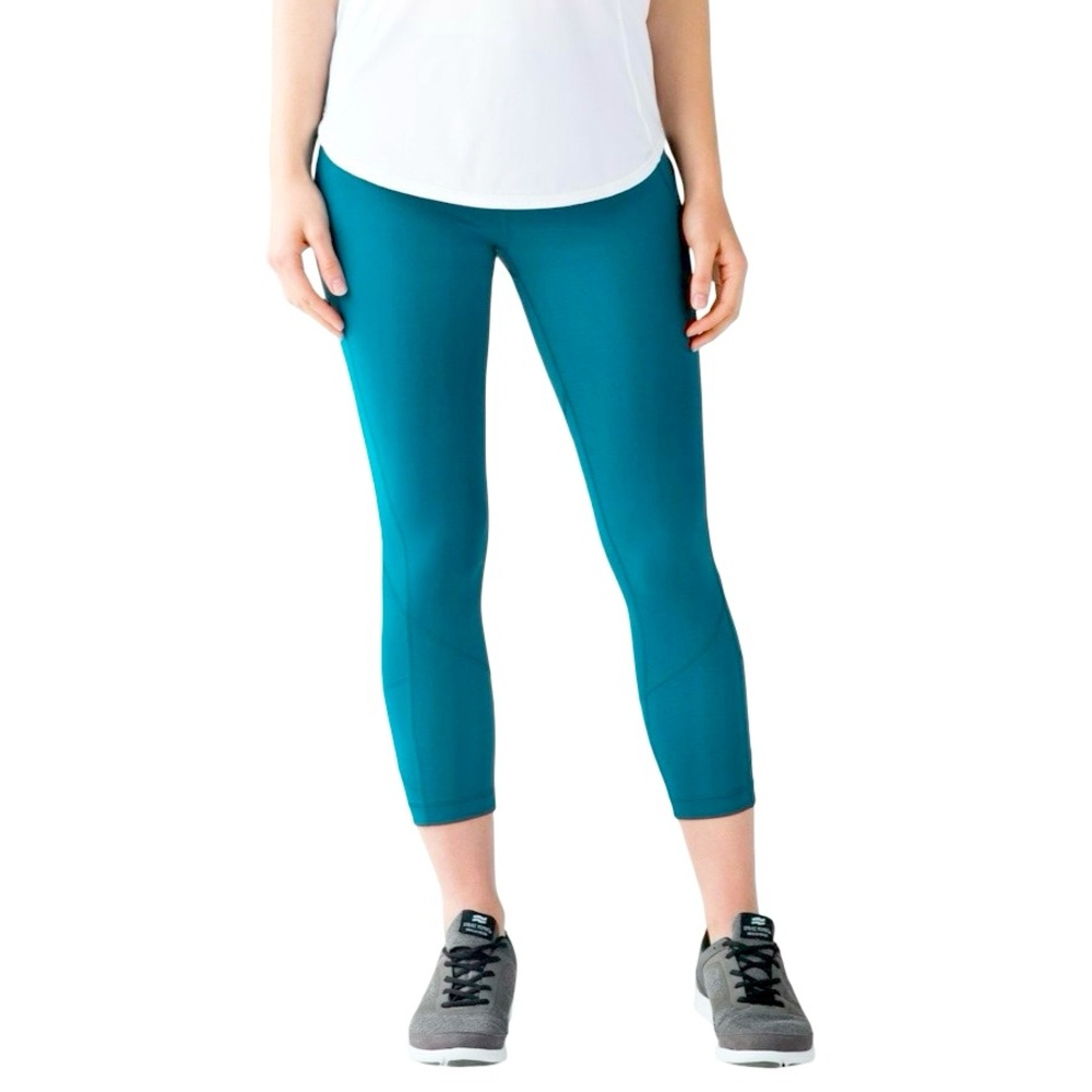 Lululemon Pace Rival Crop, Tofino Teal, Size 6